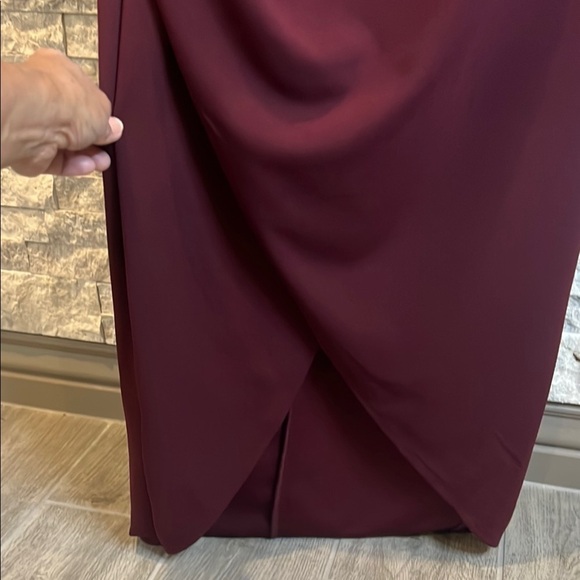 AX Paris Red Long Sleeve Sheath Dress with V-Neck for Cocktail - Picture 10 of 16